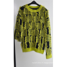 Ladies Winter 100% Acrylique Fantaisie Chandail en Tricot